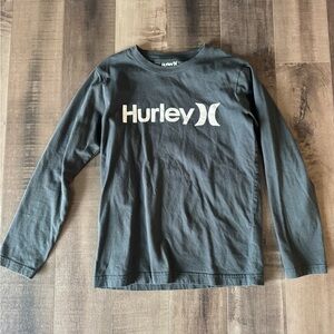 Hurley Long Sleeve Logo Shirt – Boys Size M (10–12 Years)